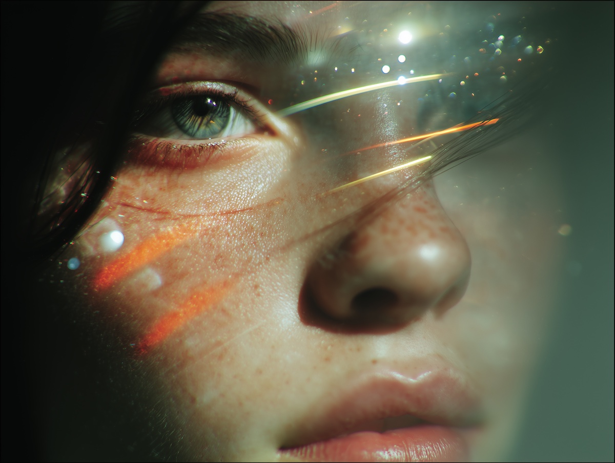 Comet in the Iris